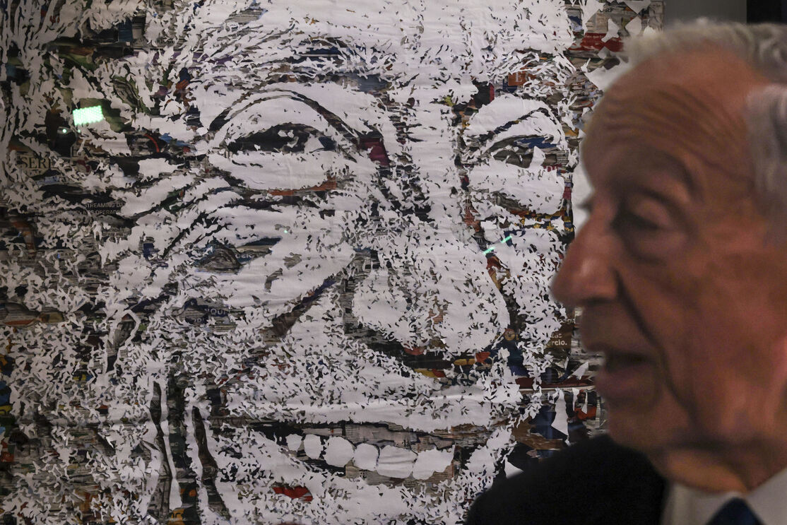 Retrato de Marcelo Rebelo de Sousa, por Vhils