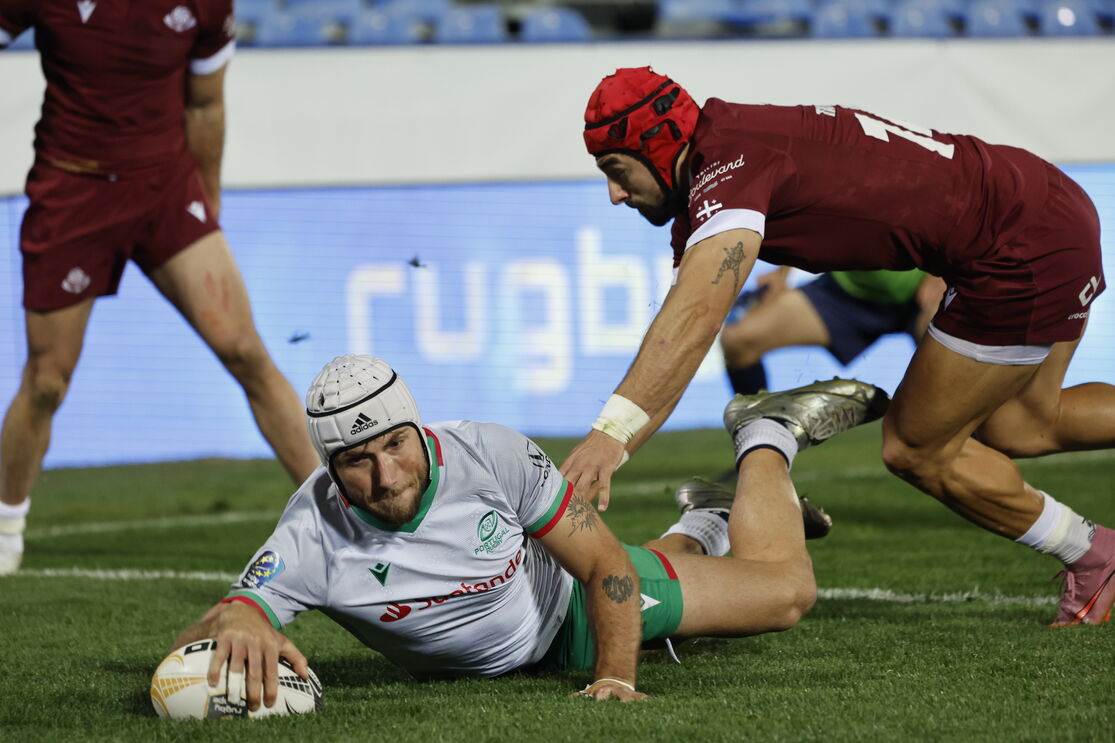  Vicent Pinto durante o jogo com a Georgia