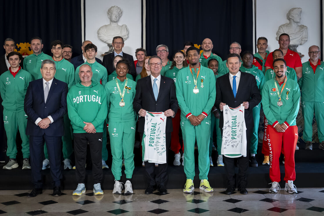 Seguro e Montenegro com a comitiva portuguesa