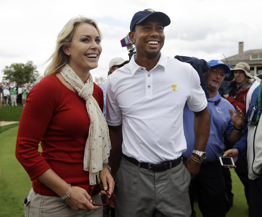 Lindsey Vonn e Tiger Woods