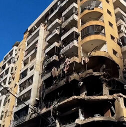 Ataques aéreos israelitas destroem vários edifícios no sul de Beirute