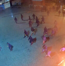 Imagens de videovigilância mostram colonos israelitas a destruir carros e a provocar incêndios na Cisjordânia