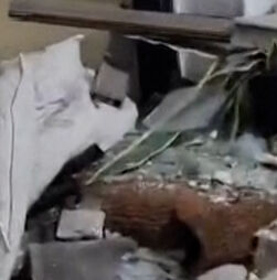 Vídeo mostra destroços de edifício residencial em Israel  