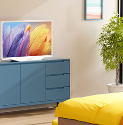 Uma televisão para ajudar na decoração