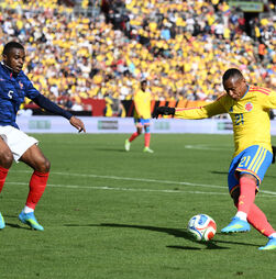 Mundial2026: Colômbia, adversária de Portugal, perde com França em particular
