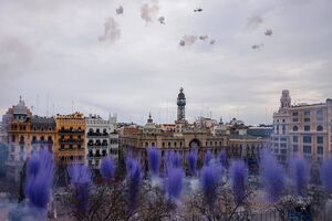 Festival Fallas Valencia preparou uma celebração com recurso a pirotecnia
