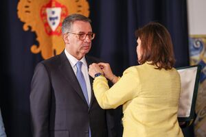 O Presidente durante a cerimónia de tomada de posse em Belém