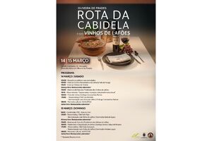Rota da Cabidela e Vinhos de Lafões em Oliveira de Frades a 14 e 15 de março
