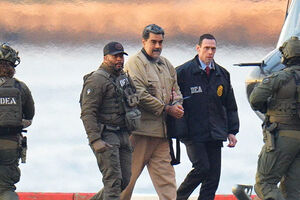 Nicolás Maduro à chegada a Nova Iorque, no início de janeiro, quando foi detido