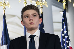 Barron Trump, filho de Donald Trump, é alvo de uma campanha sobre a guerra no Irão