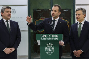 Frederico Varandas discursa após reeleição no Sporting