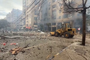 Operações de limpeza em Beirute após ataques israelitas