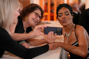 Teyana Taylor, nomeada para Melhor Atriz Secundária, chega à cerimónia dos Óscares