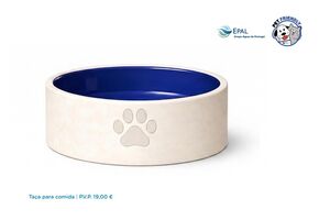 Taça para comida para animais da EPAL disponível por 19 euros