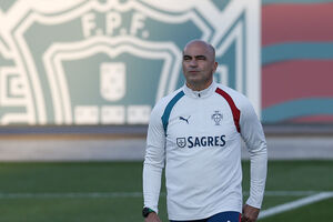 Roberto Martínez  na Cidade do Futebol