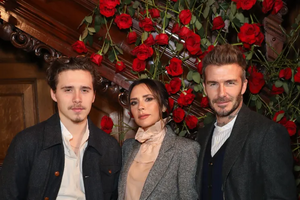 Brooklyn, Victoria e David Beckham