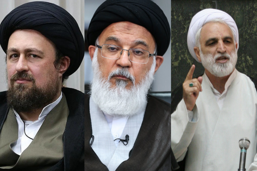 Hassan Khomeini, Mohammad Mehdi Mirbagheri e Gholam-Hossein Mohseni-Ejei