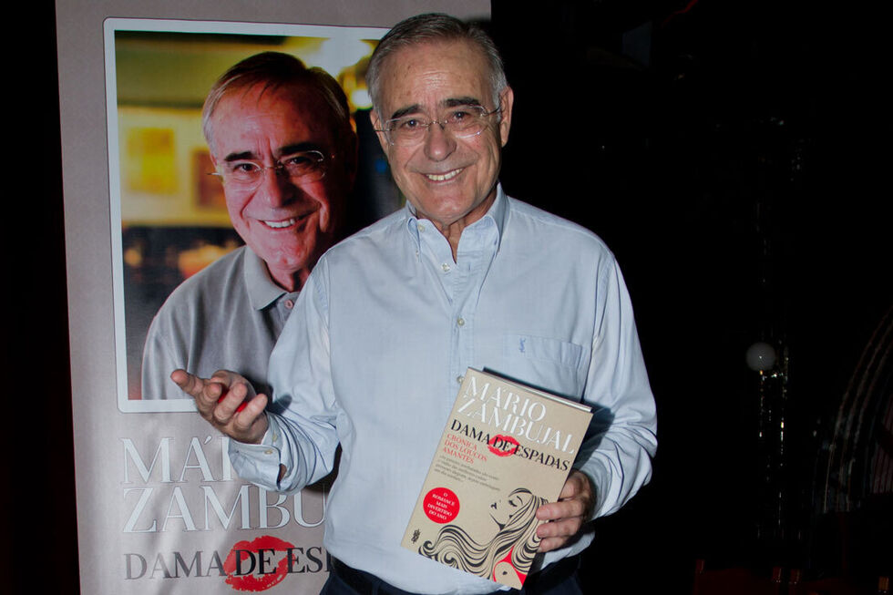 Mário Zambujal no dia em que apresentou o livro livro “A dama de espadas”.
