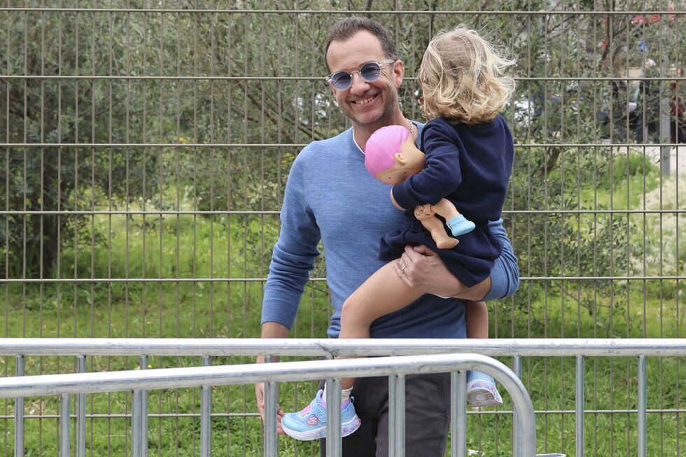 Frederico Varandas este sábado a dirigir-se à sua mesa de voto