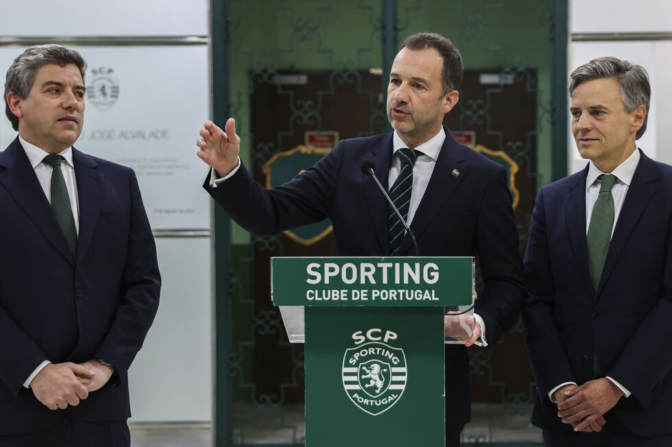 Frederico Varandas discursa após reeleição no Sporting