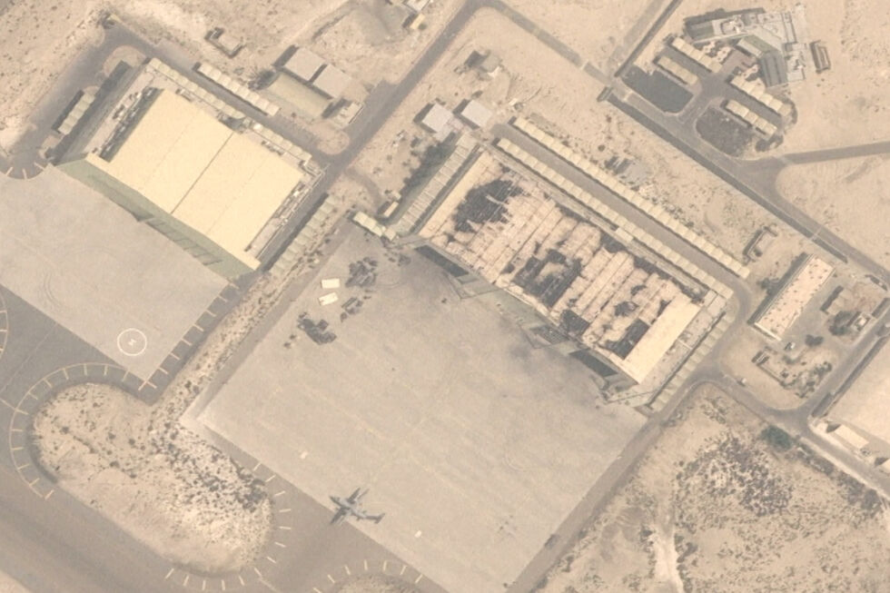 Imagens de satélite mostram destruição em base aérea nos Emirados Árabes Unidos