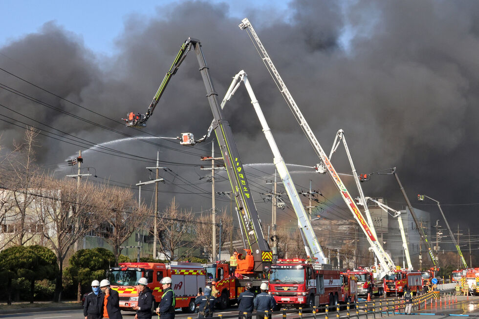 Morreram 11 pessoas neste incêndio na Coreira do Sul