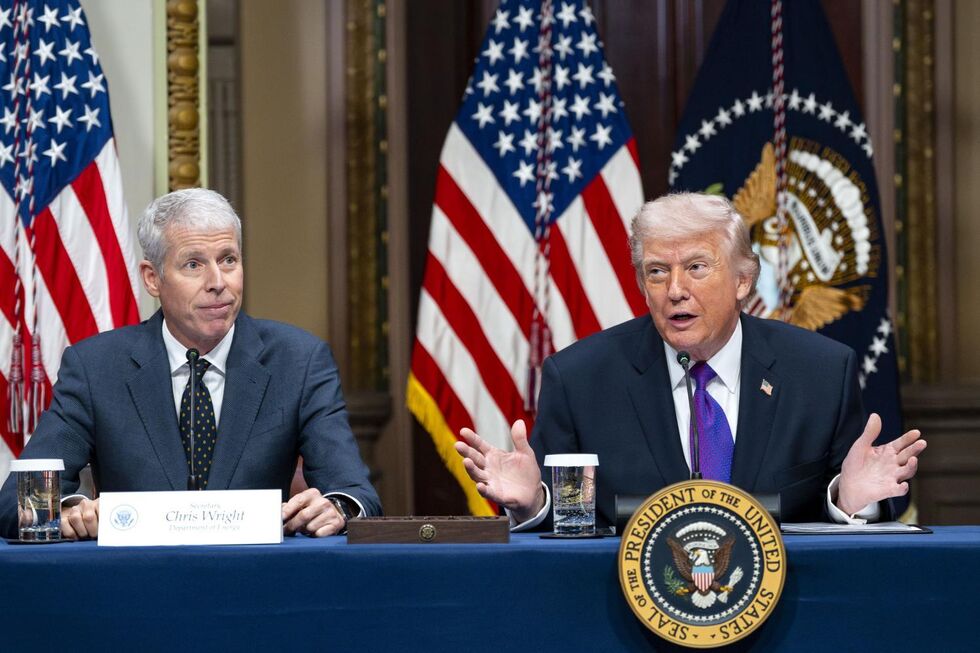 Chris Wright e Donald Trump