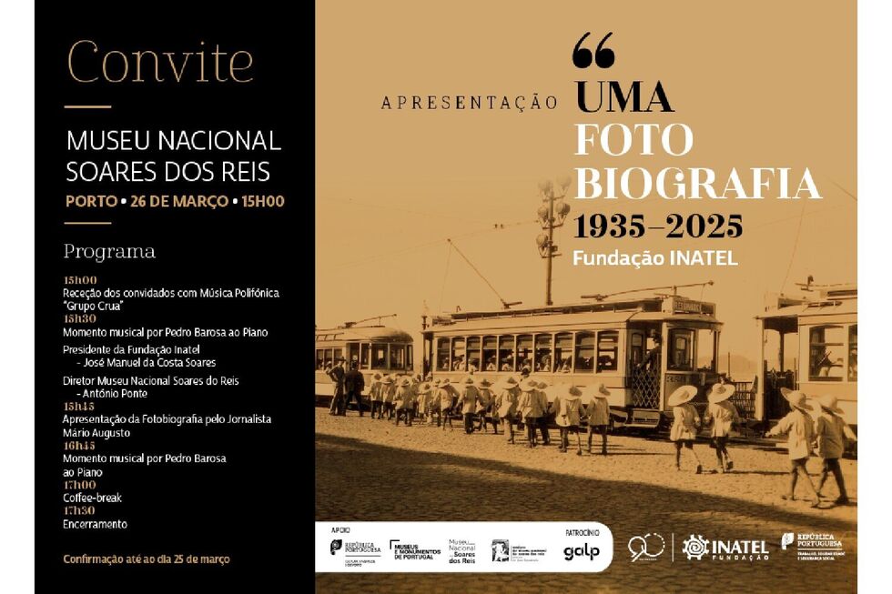 Museu Soares dos Reis: apresentação de "Fundação INATEL - Uma Fotobiografia 1935-2025", por Mário Augusto