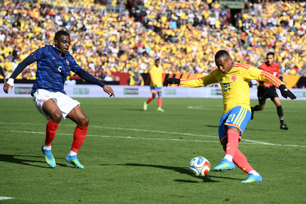 Colômbia, adversária de Portugal, perde com França em particular