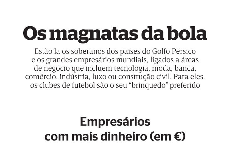 Os magnatas da bola