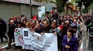 <![CDATA[ Palestinianos protestam na Cisjordânia contra lei israelita que prevê pena de morte  ]]>