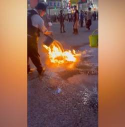 Incêndio deflagra no famoso cruzamento de Shibuya em Tóquio 