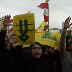 Apoiantes do Hezbollah manifestam-se em Beirute contra as negociações de Israel com o Líbano