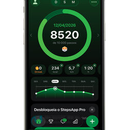 Quantos passos já deu hoje?