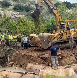 Exército libanês abre caminhos após destruição de pontes no sul do país