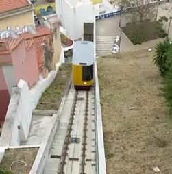As imagens do primeiro percurso do Funicular da Graça após tragédia no Elevador da Glória que matou 17 pessoas