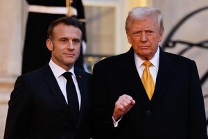 Macron preferiu não responder às provocações de Trump