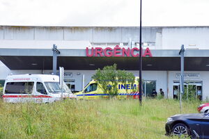 Fachada do edifício do Serviço de Urgência do Hospital Distrital de Santarém