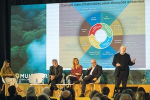 Luís Campos, presidente do Conselho Português para a Saúde e Ambiente, na conferência