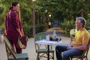 "Amarga Navidad", o novo filme de Pedro Almodóvar (cujo título, em português, poderá ser algo como "Natal amargo"), conta com Aitana Sánchez-Gijón (esq.ª) e Leonardo Sbaraglia (dir.ª) no elenco