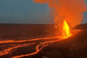 Vulcão Kilauea volta a mostrar todo o seu esplendor  
 