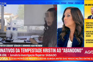 Entrega de donativos na Marinha Grande e Leiria após tempestades: 
"Não há controlo absolutamente nenhum"