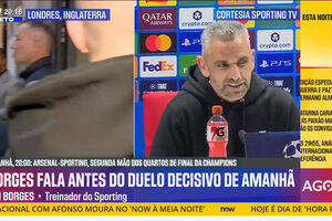 Rui Borges e as preocupações de Gyökeres com o relvado do Emirates: "Estou preocupado é com o que o Luis me vai dizer..."