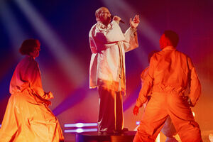 Atuação de Mário Marta na primeira semi-final do Festival da Canção 2026