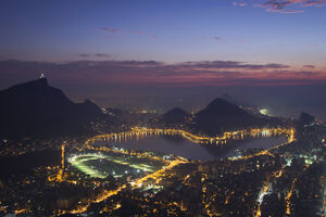 Vista do Morro Dois Irmãos no Rio de Janeiro