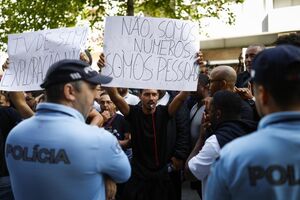Motoristas TVDE em protesto