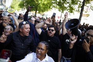 Motoristas TVDE em protesto