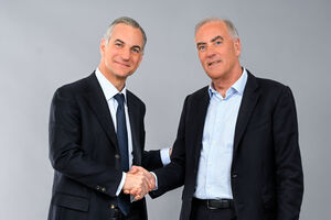 CEO do BPCE, Nicolas Namias, e do Novo Banco, Mark Bourke