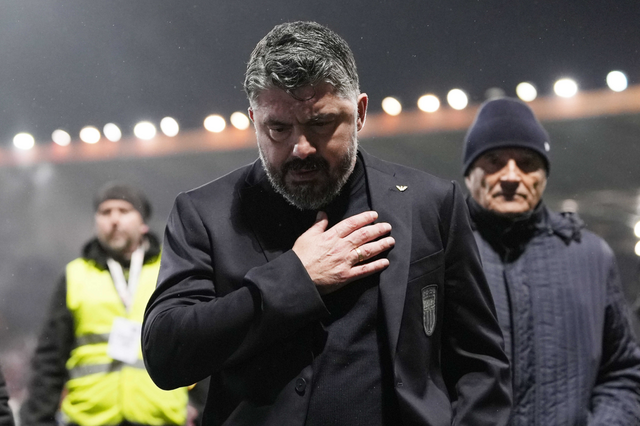 Gennaro Gattuso, selecionador de Itália, após falhar o apuramento para o Mundial