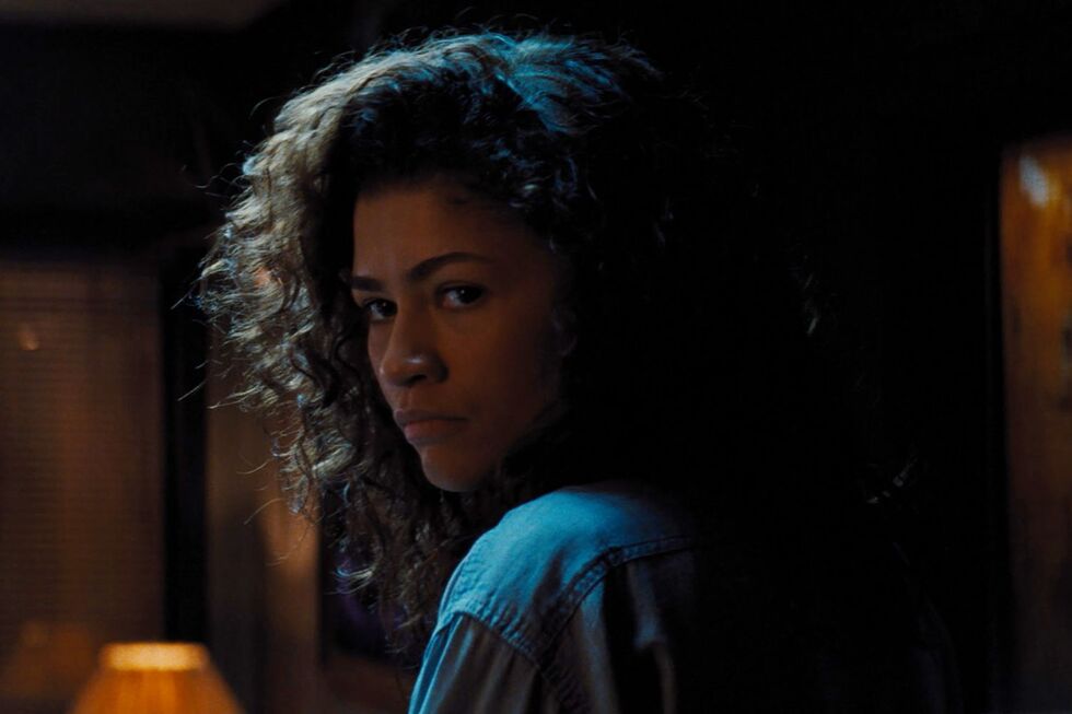 Zendaya como Rue Bennett na terceira temporada de Euphoria